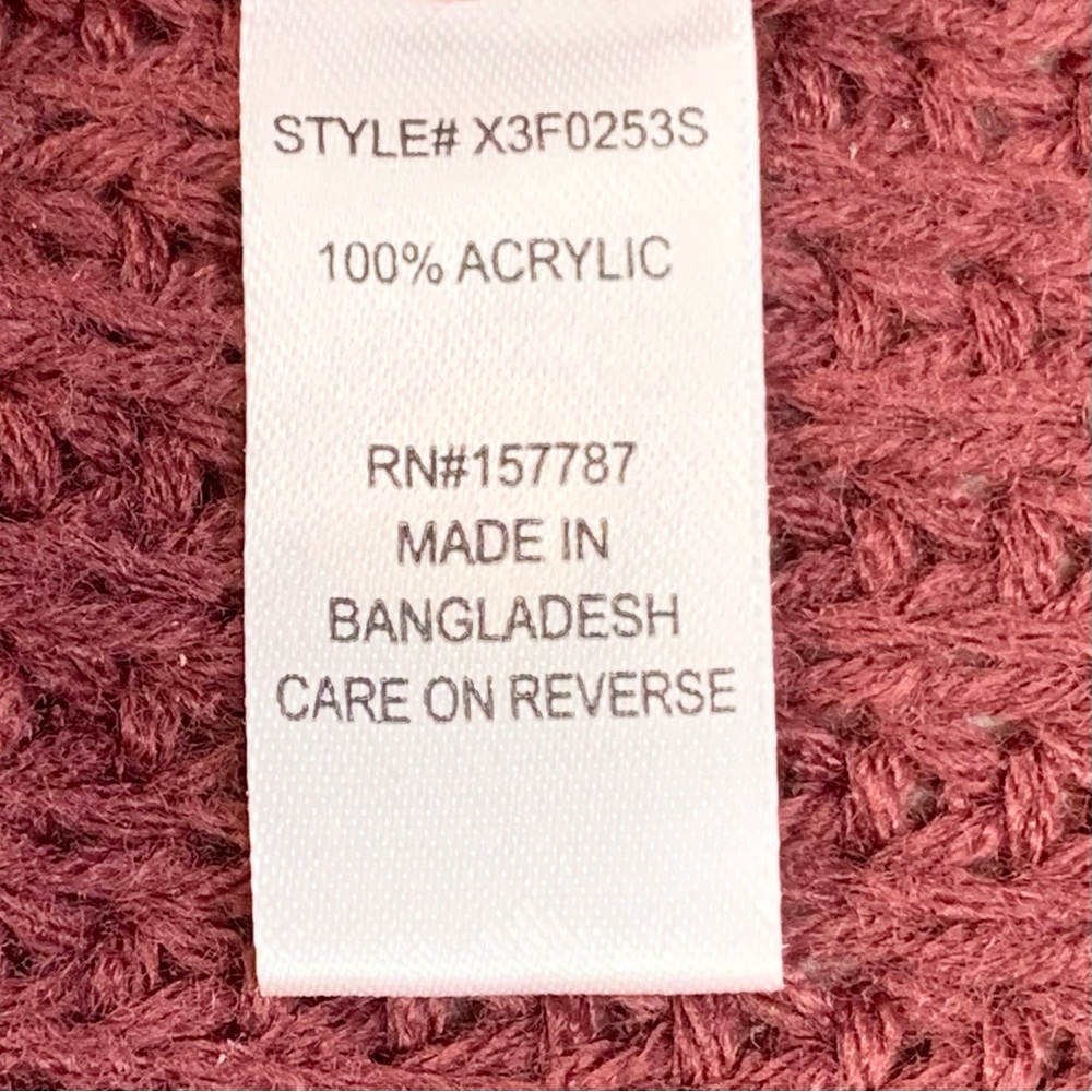 Full Circle Trends~NWT~Long Sleeve Cable Knit Frayed Edge Sweater Dress~Sz 1X - Picture 13 of 14
